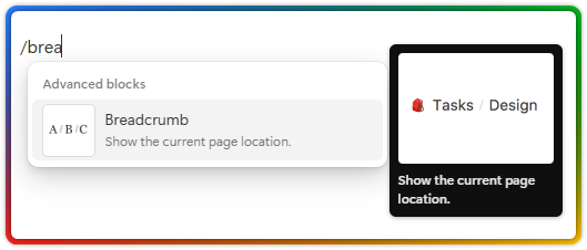 Deep Dive into Notion Blocks 92 Notion Advanced Blocks breadcrumb
