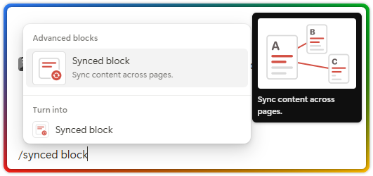 Deep Dive into Notion Blocks 94 Notion Advanced syncked block