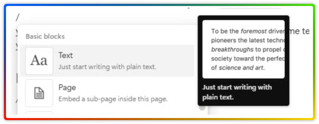 Deep Dive into Notion Blocks 26 Notion Basic Block Text