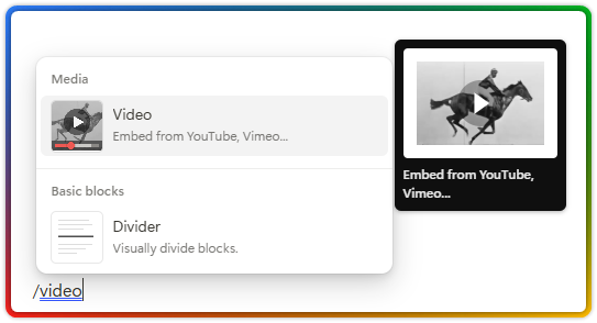Deep Dive into Notion Blocks 52 Notion Blocks Media Video