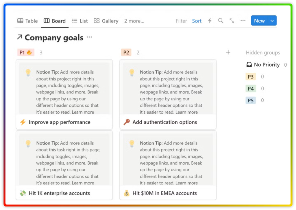 Deep Dive into Notion Blocks 16 Notion Database Board view
