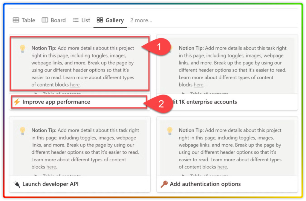 Deep Dive into Notion Blocks 19 Notion Database Gallery view