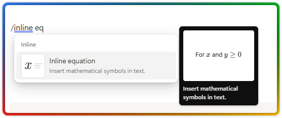Deep Dive into Notion Blocks 115 Notion inline block inline equation